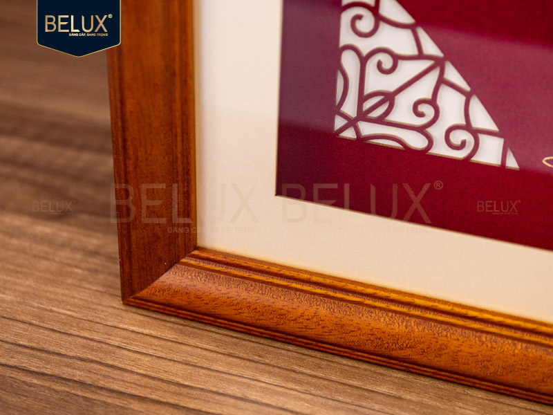 Tranh Chữ An Dát Vàng 24k - 39x30cm